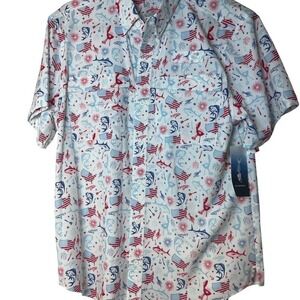 Silver Bait USA 4th of July Shirt - 100% cotton, short sleeve, vented